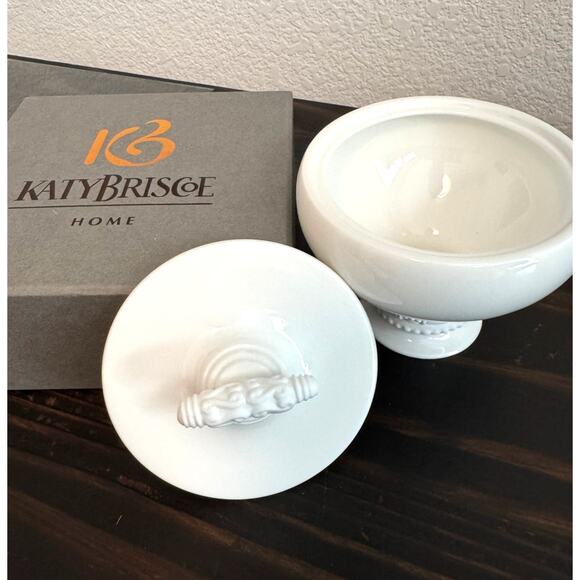 NIB Katy Briscoe Bangles White Bone China Sugar Bowl - Picture 8 of 8